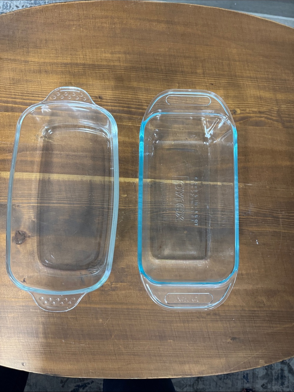 Pyrex Clear Glass Loaf Pans Set of 2